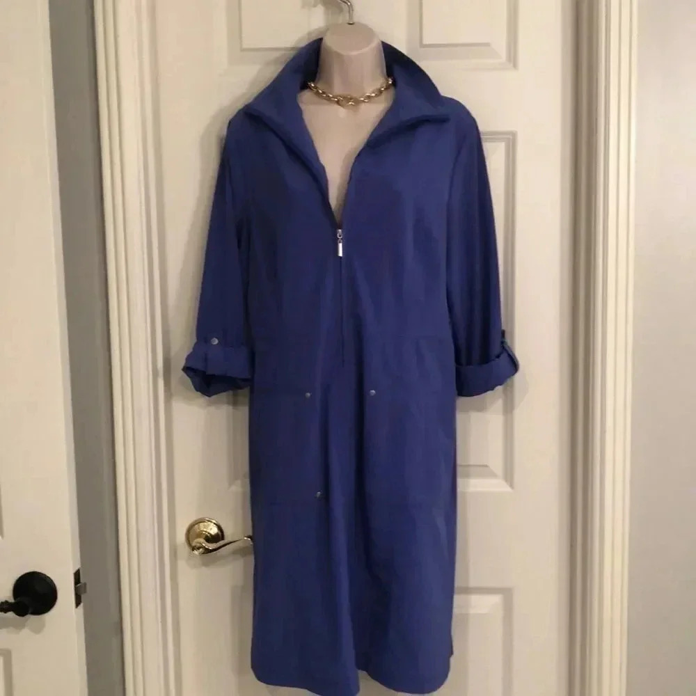 Peck & peck weekend blue vintage dress medium